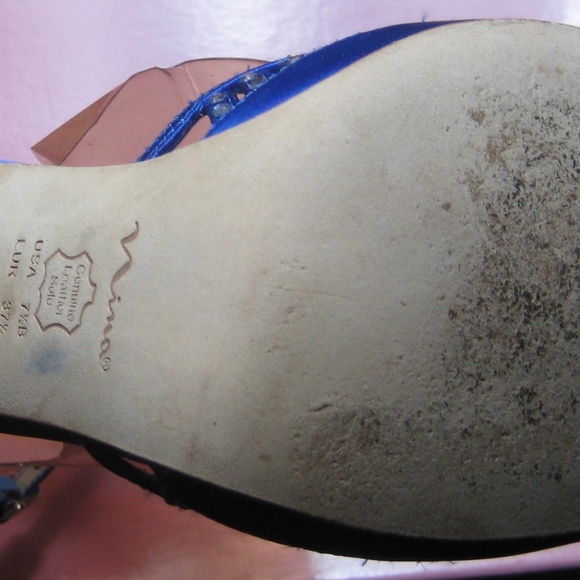 Nina Dyeable Shoes Sz: 7.5B in Royal Blue - Picture 8 of 8